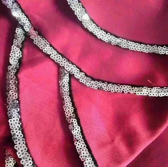Sequined Red Dress Size Large - Picture 13 of 16